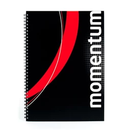 Spirálfüzet A/4 kockás VICTORIA Momentum 90 lap, perforált, lyukasztott