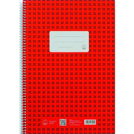 Spirálfüzet A/4 kockás NOVUM-OFFICE 70 lapos Retro