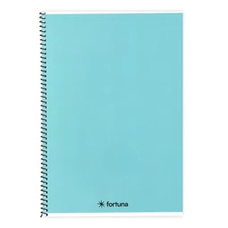 Spirálfüzet A/4 vonalas FORTUNA Monocolor 70 lapos pasztel kék