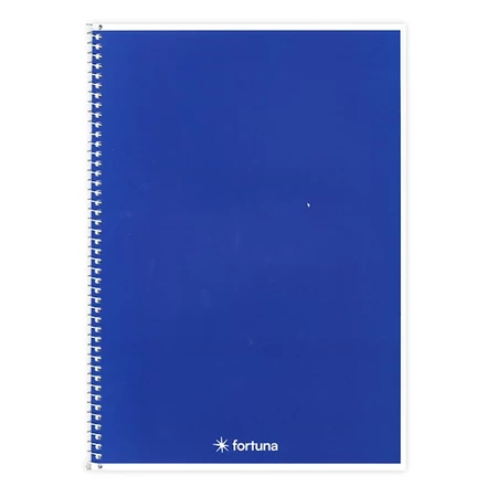 Spirálfüzet A/4 vonalas FORTUNA Monocolor 70 lapos sötétkék
