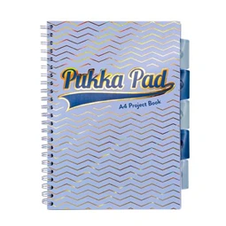 Spirálfüzet A/4 vonalas PUKKA PAD Haze Project Book 100lap elválasztóval vegyes szín