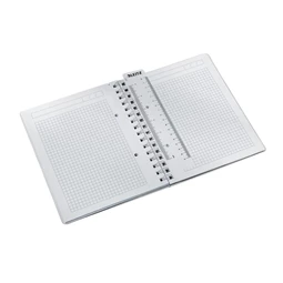Spirálfüzet A/5 kockás LEITZ Wow 80 lap, jégkék