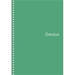 Spirálfüzet A/5 kockás SHKOLYARYK 80 lapos PP borító "Genius", vegyes