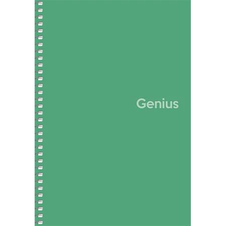 Spirálfüzet A/5 kockás SHKOLYARYK 80 lapos PP borító "Genius", vegyes