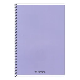 Spirálfüzet A/5 vonalas FORTUNA Monocolor 70 lapos pasztel lila