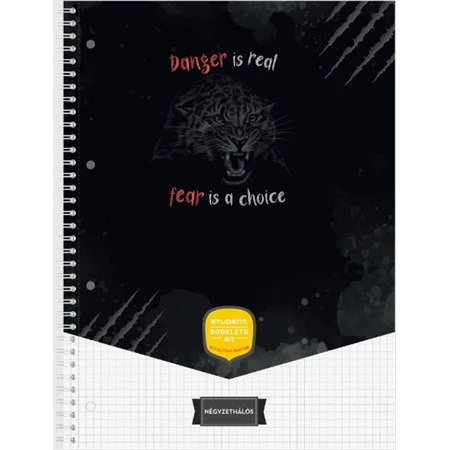 Spirálfüzet A/4 kockás ICO STUDENT ART 70lap többfajta borítószínnel, szín nem választható