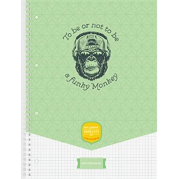 Spirálfüzet A/4 kockás ICO STUDENT ART 70lap többfajta borítószínnel, szín nem választható