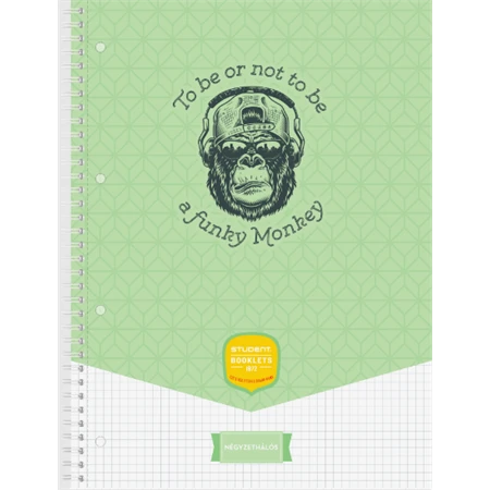 Spirálfüzet A/4 kockás ICO STUDENT ART 70lap többfajta borítószínnel, szín nem választható