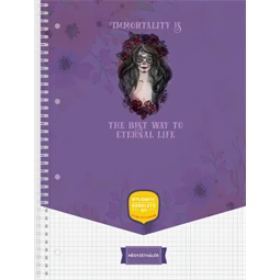 Spirálfüzet A/4 kockás ICO STUDENT ART 70lap többfajta borítószínnel, szín nem választható