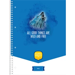 Spirálfüzet A/4 sima ICO STUDENT ART 70lap többfajta borítószínnel, szín nem választható