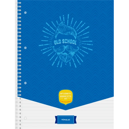 Spirálfüzet A/4 vonalas ICO STUDENT ART 70lap többfajta borítószínnel, szín nem választható