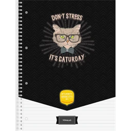 Spirálfüzet A/4 vonalas ICO STUDENT ART 70lap többfajta borítószínnel, szín nem választható