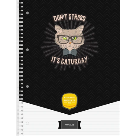 Spirálfüzet A/4 vonalas ICO STUDENT ART 70lap többfajta borítószínnel, szín nem választható