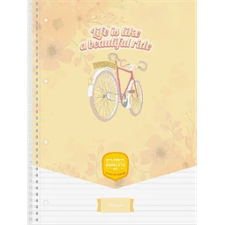 Spirálfüzet A/4 vonalas ICO STUDENT ART 70lap többfajta borítószínnel, szín nem választható