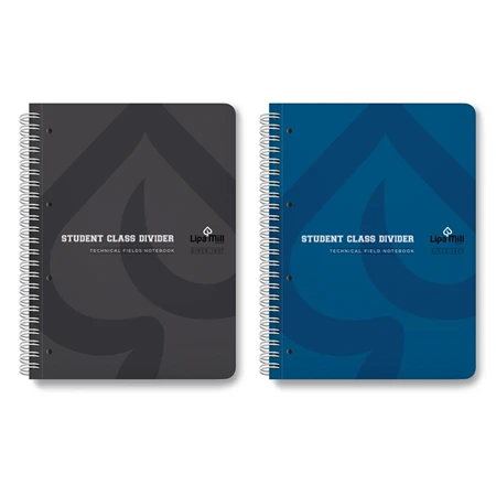 Spirálfüzet LIPAMILL A/4 200 lapos vonalas+kockás