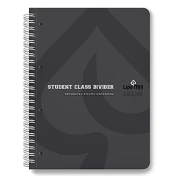 Spirálfüzet LIPAMILL A/4 200 lapos vonalas+kockás