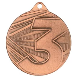 Sport érem ME005 bronz, 50mm átmérő, 2m0 vastag 3 felirat