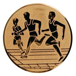 Sport érembetét 25mm atlétika futó hármas bronz
