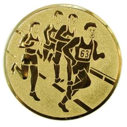 Sport érembetét 25mm atlétika utcai futó tömeg 2 arany