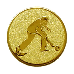Sport érembetét 25mm bowling férfi arany