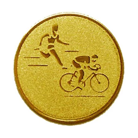 Sport érembetét 25mm duatlon arany
