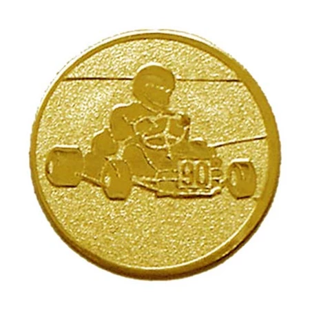 Sport érembetét 25mm gokart arany