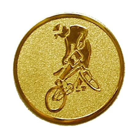 Sport érembetét 25mm kerékpár bmx arany