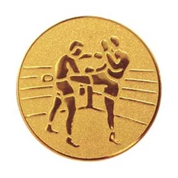 Sport érembetét 25mm kick-box arany