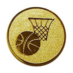 Sport érembetét 25mm kosárlabda arany