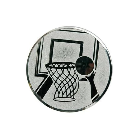 Sport érembetét 25mm kosárlabda palánkkal ezüst