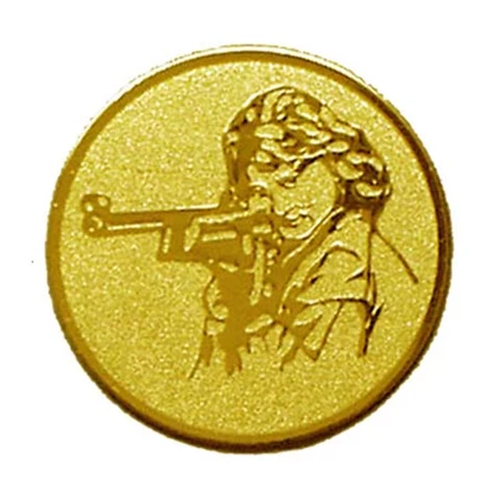 Sport érembetét 25mm lövészet női arany