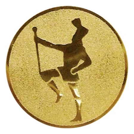 Sport érembetét 25mm mazsorett arany