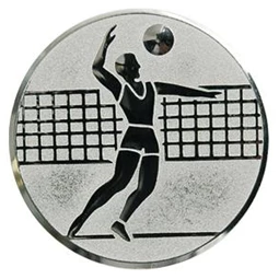 Sport érembetét 25mm röplabda férfi ezüst