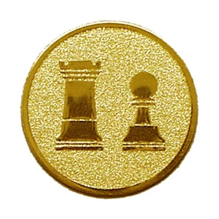 Sport érembetét 25mm sakk bábu arany
