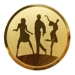 Sport érembetét 25mm tánc fashion dance arany