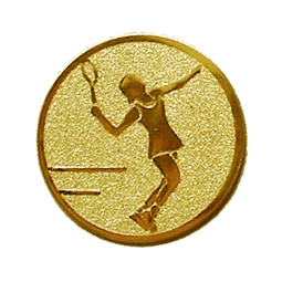 Sport érembetét 25mm tenisz női arany