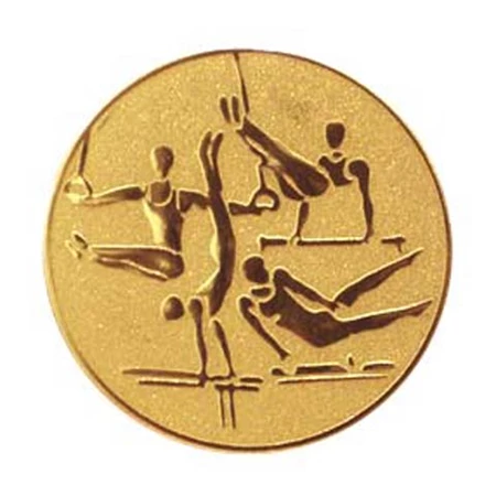 Sport érembetét 25mm torna négy férfi arany