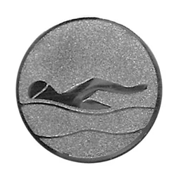 Sport érembetét 25mm úszás ezüst