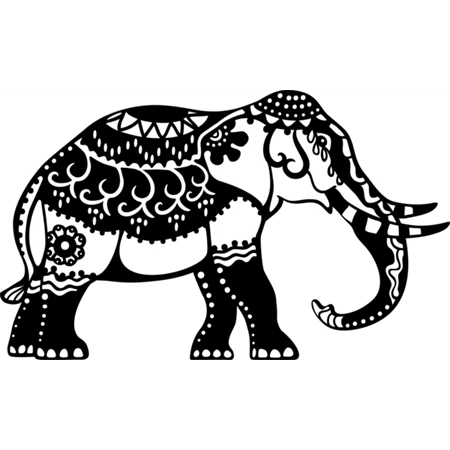 Stencil A/4 MARABU indiai elefánt 028800001