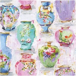 Szalvéta 1db 25x25cm Vases, Vázák