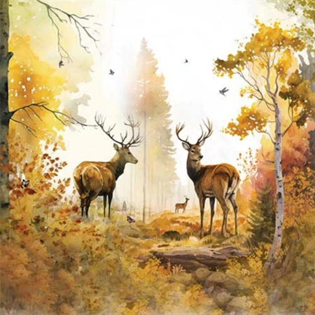 Szalvéta 1db 33x33cm Autumn Forest