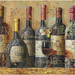 Szalvéta 1db 33x33cm Best Wines, Legjobb borok