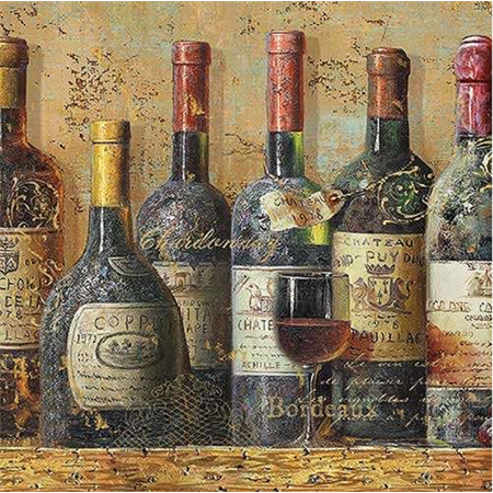 Szalvéta 1db 33x33cm Best Wines, Legjobb borok