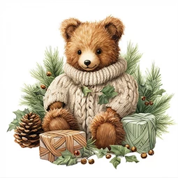 Szalvéta 1db 33x33cm Cuddle Bear, Ölelgető medve