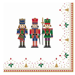Szalvéta 1db 33x33cm Nutcrackers, Diótörők