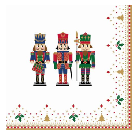 Szalvéta 1db 33x33cm Nutcrackers, Diótörők