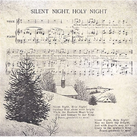 Szalvéta 1db 33x33cm Silent Night, Csendes éjszaka