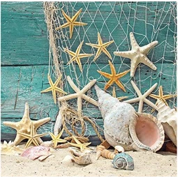 Szalvéta 1db 33x33cm Starfish