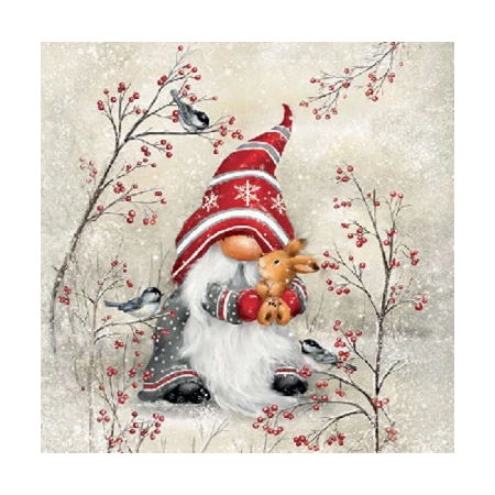 Szalvéta 25x25cm 20db/csomag Dwarf hug, Törpe ölelés
