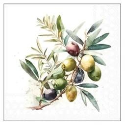 Szalvéta 25x25cm 20db/csomag olive branch